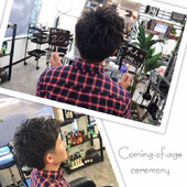 メンズヘアセット 成人式♪|NON EDGE