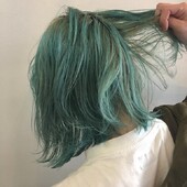ミントグリーンボブ|ade atelier（アデ アトリエ）梅ヶ丘