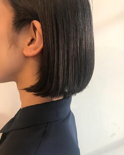 スッキリ整ったワンレングスボブ|ade atelier（アデ アトリエ）梅ヶ丘