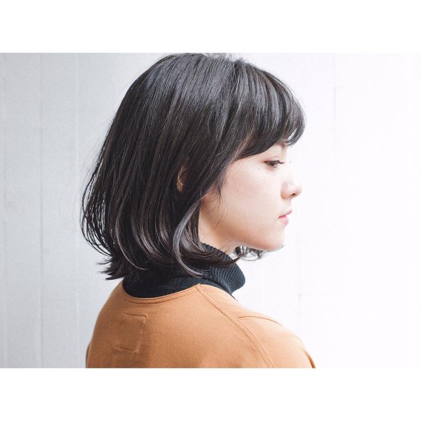 暗髪ミディアム|ade omotesando