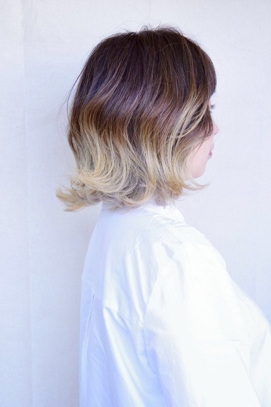 《Bridge》外ハネグラデーション|HairSalon Bridge