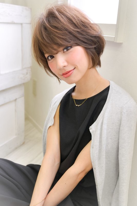 大人のグレージュショート（AVEDAカラー）|Rue D'or（リュドール）長久手図書館通り店