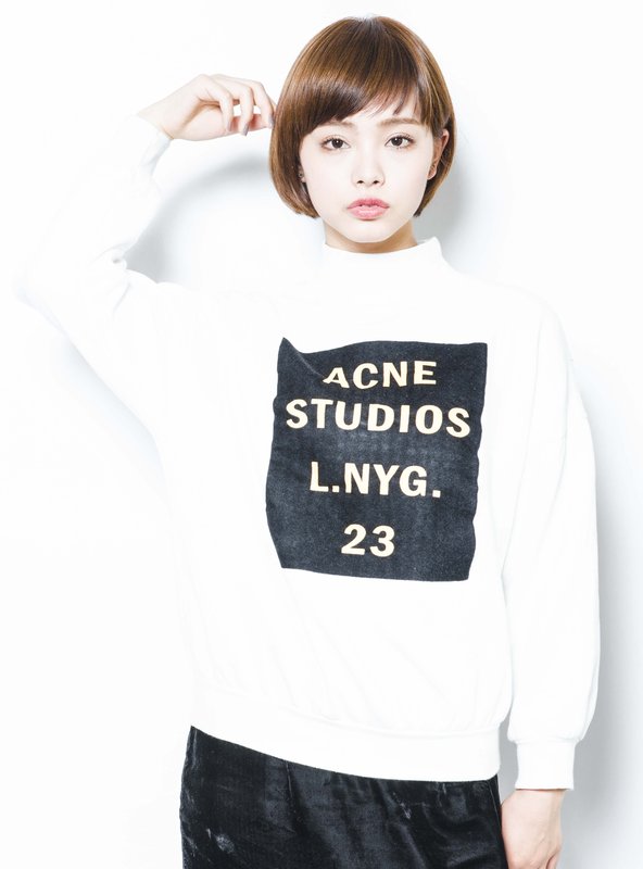 前髪アシメショートボブ|keep hair design