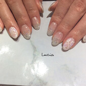 ラメグラデカメリアネイル♪♪|Lucia