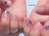 ちぐはぐフラワーネイル♪|Lucia