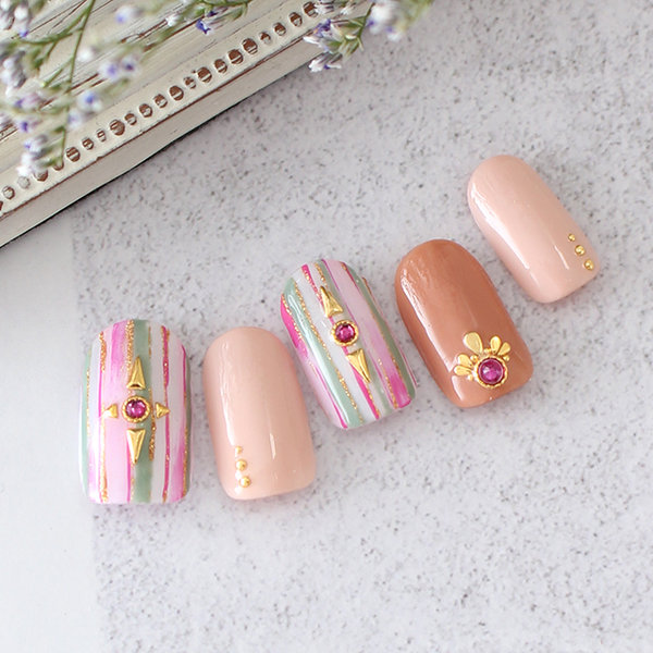 ストライプネイル|NAIL STATION ルミネ大宮店