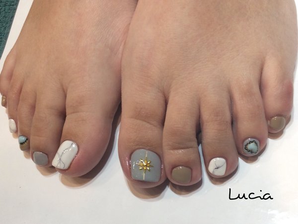 大理石アートネイル♪♪|Lucia