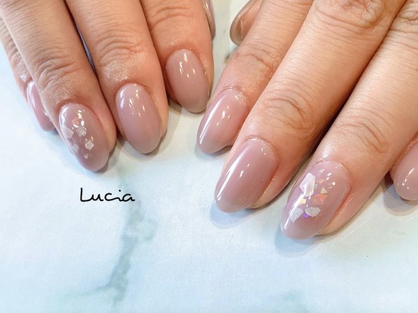 店内サンプルシェルネイル♪|Lucia