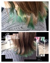 裾カラーにも見えるインナーカラー|NON EDGE