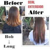 シールエクステでボブからロング♪|NON EDGE