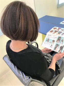 グレージュ+ハイライト+ローライト