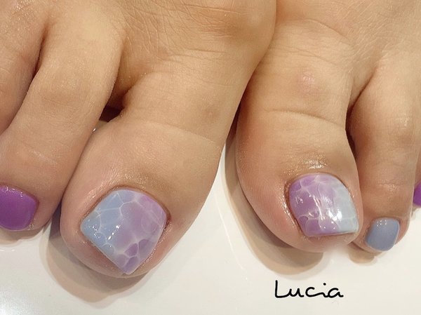 さわやか夏色水面ネイル♪♪|Lucia