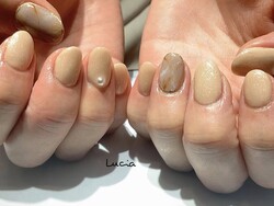 春の大理石風ネイル♪|Lucia