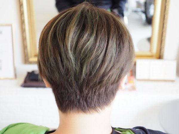 2ブロック ライムグリーン|MARBLE hair＆nail