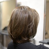 【HANS名古屋伏見】ふわミディ×グレージュ|美容室ＨＡＮＳ　名古屋　伏見