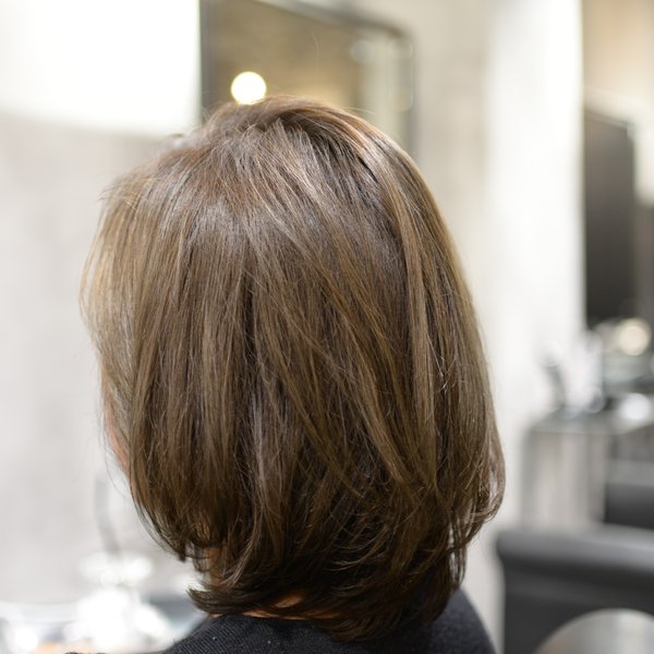 【HANS名古屋伏見】ふわミディ×グレージュ|美容室ＨＡＮＳ　名古屋　伏見