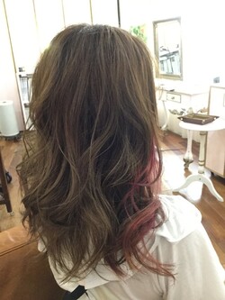 ピンクインナーカラーfeliz052- 人気ヘア♪