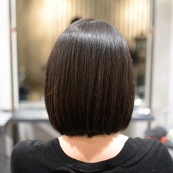 【美容室HANS名古屋伏見】さらさらボブ＊縮毛矯正