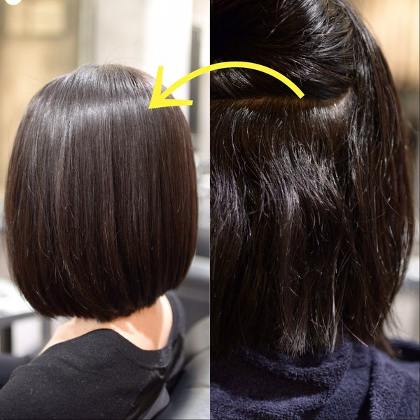 【美容室HANS名古屋伏見】さらさらボブ＊縮毛矯正|美容室ＨＡＮＳ　名古屋　伏見