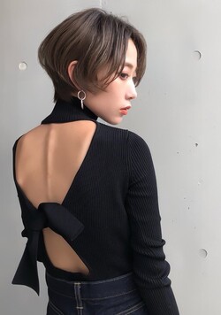 後頭部の丸みが出るショートボブ