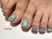 爽やかフットシェルネイル|Lucia
