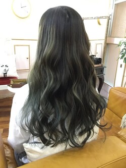 自然なグラデーション名古屋ハイライトバレイヤージュ|feliz