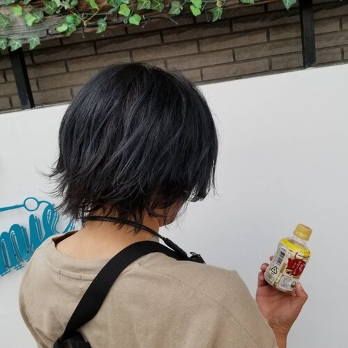 ダークグレージュショート