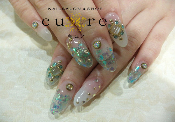 クリアで夏ネイル|ネイルサロン＆ショップ／ネイルスクール　Ｃｕｒｅ