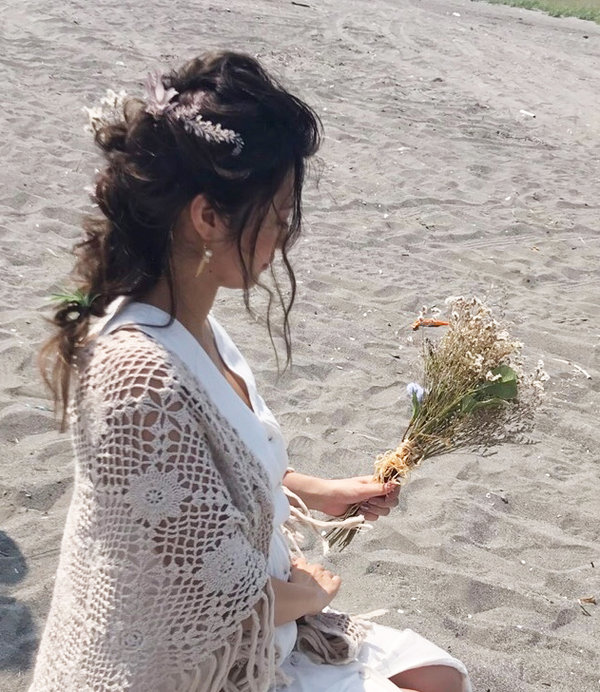 編みおろし　セミロング/ロングスタイル|NON EDGE