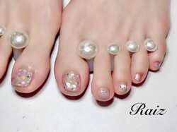 シェル埋め尽くしネイル|Raiz