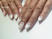 上品チェックネイル|Lucia