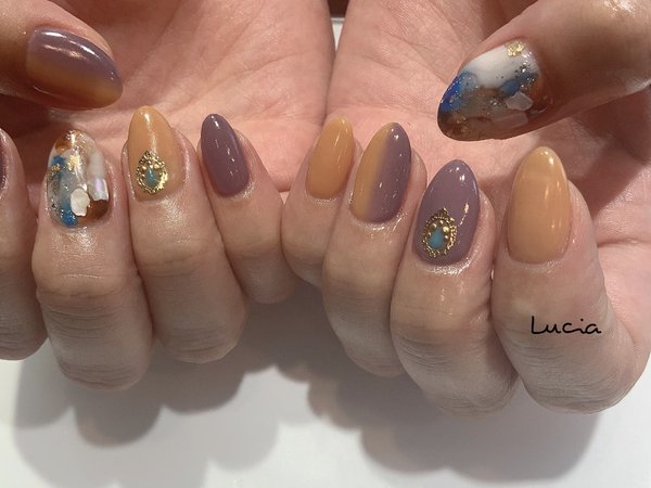 ニュアンスネイル2019秋|Lucia