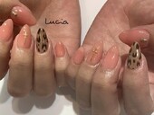 大人カワイイレオパードネイル|Lucia