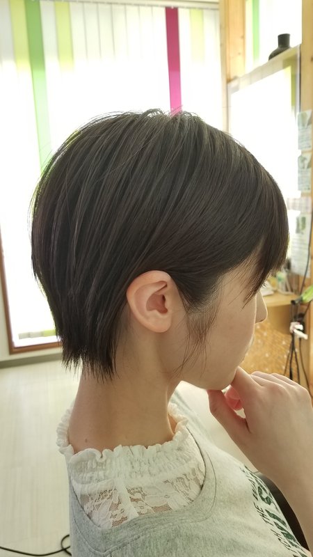 かわいい ひし形ショートグラボブ☆|Hair Space 108