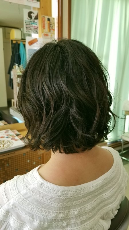 ふんわりスパイラルボブパーマ☆|Hair Space 108