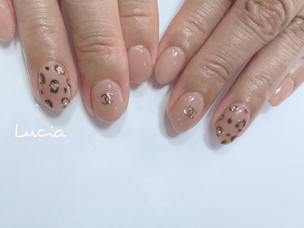レオパード×シャネルネイル★|Lucia