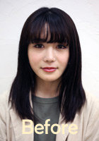 髪が多い方でもシュッとまとまるくびれヘア|gem梅田