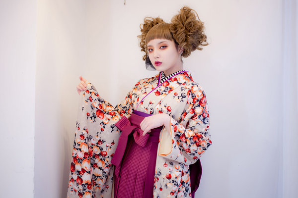 NEO西洋インアップヘア　袴着付けとヘアセット|gem梅田