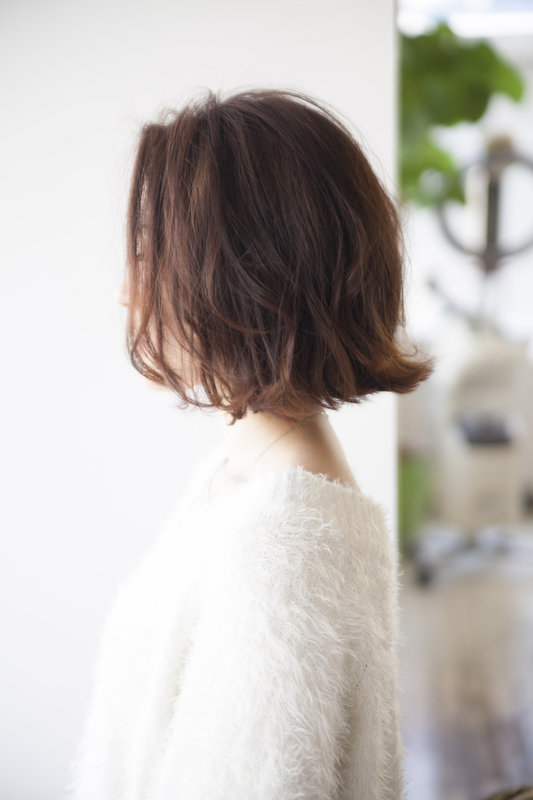 ゆるふわ切りっぱなしボブ|asha VaSE
