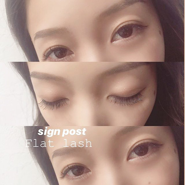 フラットラッシュ120本⑧オフ無料|アイラッシュサロン　sign post　ふじみ野店