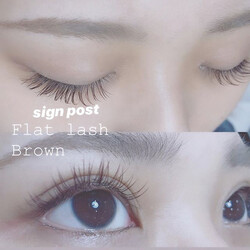 フラットラッシュ120本②  オフ無料|アイラッシュサロン　sign post　ふじみ野店