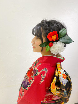 和装　和髪　可愛い系ヘア