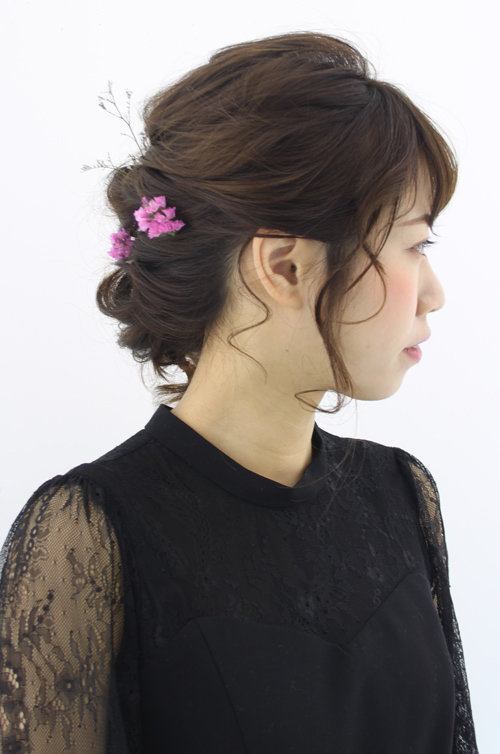 ミディアムの編みおろしアレンジ|Raffine三宮