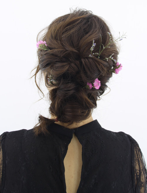 ミディアムの編みおろしアレンジ|Raffine三宮