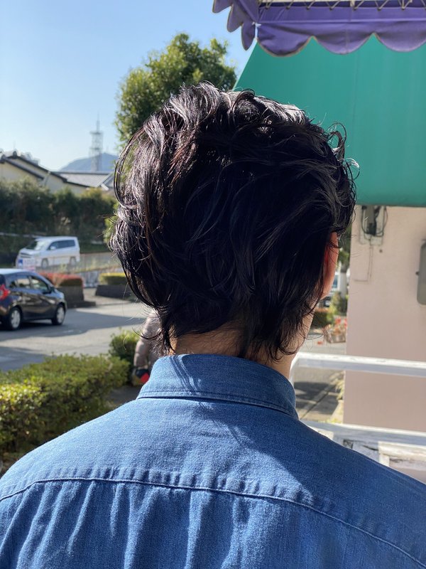 ふわパーマ＆爽やかツーブロック|Junk-Style