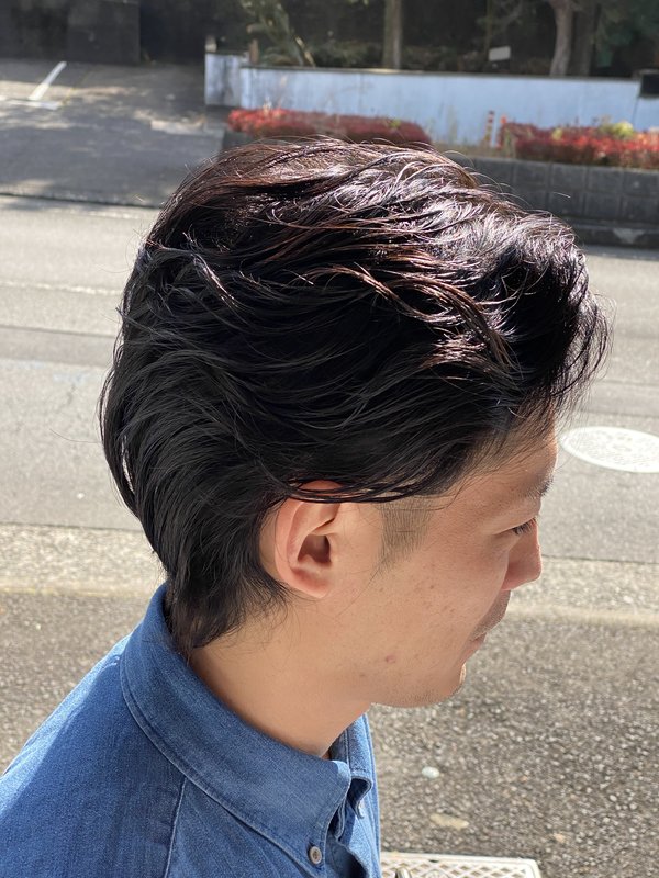 ふわパーマ＆爽やかツーブロック|Junk-Style