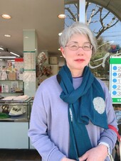 グレイアシメショート|後藤美容室