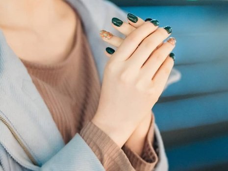 ミラー×レオパードネイル