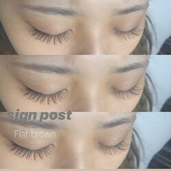 カラーフラットラッシュ140本⑨オフ無料|アイラッシュサロン　sign post　ふじみ野店