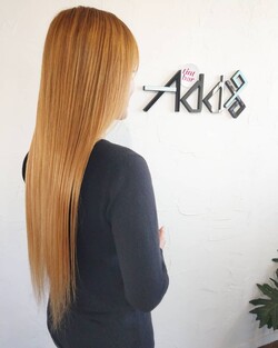ロング　ストレート　ハイトーン　ケアブリーチ 　【伊勢崎】|Add9